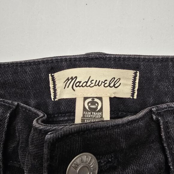 Women's Madewell "Curvy 90s Straight" Black Denim Jeans | Size 29 - Picture 7 of 9